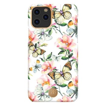 Калъф Kingxbar Blossom със Swarovski Crystals за iPhone 11 Pro Max, Peach Flower