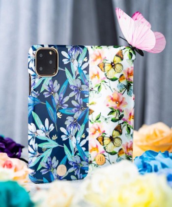 Калъф Kingxbar Blossom със Swarovski Crystals за iPhone 11 Pro Max, Peach Flower