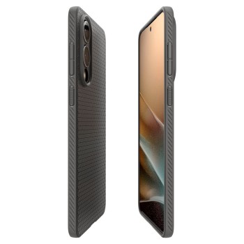 Spigen Liquid Air кейс – Galaxy S25 Edge – Marble Grey – Удароустойчив TPU