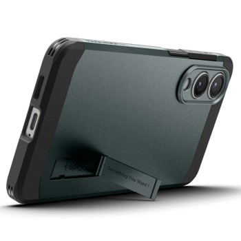Spigen Tough Armor Mag кейс – Galaxy S25 Edge – Abyss Green – MagSafe съвместим