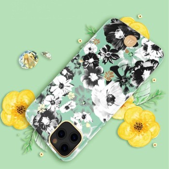 Калъф Kingxbar Blossom със Swarovski Crystals за iPhone 11 Pro, Daisy