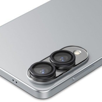 Spigen Optik Pro GLAS.tR EZ Fit – Протектор за камера – Galaxy S25 Edge – Черен – 2 броя
