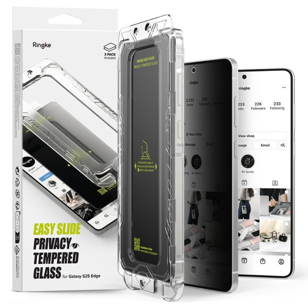 Ringke Easy Slide протектор за камера – Galaxy S25 Edge – Privacy – 2 броя