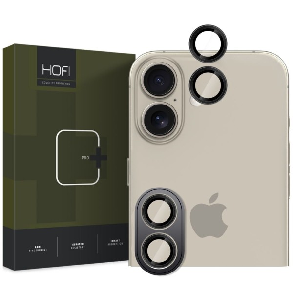 Hofi CamRing Pro+ протектор за камера – iPhone 16 / 16 Plus / 17 – Черен