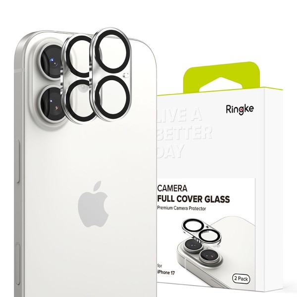 Ringke Camera Full Cover протектор – iPhone 17 – Черен – 2 броя