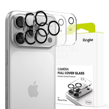 Ringke Camera Full Cover протектор – iPhone 17 Pro – Черен – 2 броя