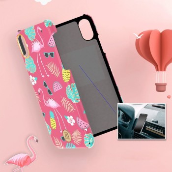 Калъф Kingxbar Blossom със Swarovski Crystals за iPhone XS Max, Pink
