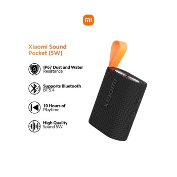 Портативна Bluetooth колонка Xiaomi Sound Pocket – Синьо-сивa (QBH4378GL)