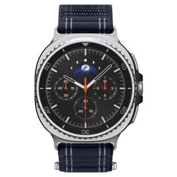 SPIGEN WBF0 текстилна каишка – Samsung Galaxy Watch 8 / Classic (40 / 44 / 46 mm) – Тъмносин
