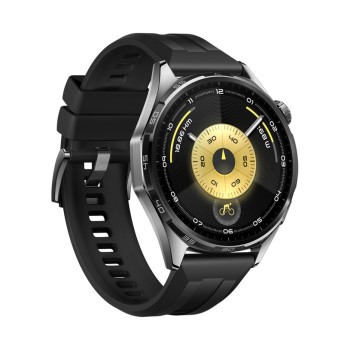 Смарт часовник HUAWEI WATCH GT 6 Black, ATM-B19F, Black Fluoroelastomer Strap, 46mm, GPS, ПУЛСОМЕР, SPO2
