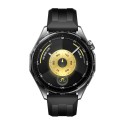Смарт часовник HUAWEI WATCH GT 6 Black, ATM-B19F, Black Fluoroelastomer Strap, 46mm, GPS, ПУЛСОМЕР, SPO2