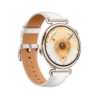 Смарт часовник HUAWEI WATCH GT 6 White, KSU-B19L White Composite Leather Strap, 41mm, GPS, ПУЛСОМЕР, SPO2