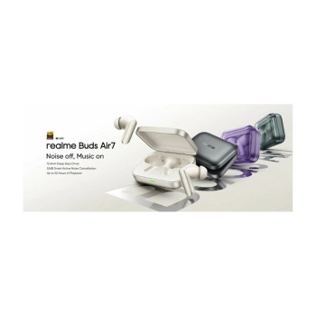 Realme Buds Air 7 – Безжични слушалки Ivory Gold с ANC, 52 часа батерия