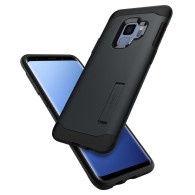 Spigen Slim Armor хибриден кейс с най-висока степен на защита за Samsung Galaxy S9, Metal Slate