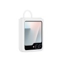 Samsung Силиконов калъф с пръстен EF-PF741TW – Бял, за Galaxy Z Flip 7 FE (SM-F766)