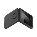 Samsung Силиконов калъф с пръстен EF-PF741TB – Черен, за Galaxy Z Flip 7 FE (SM-F766)