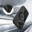 Tech-Protect MagPeak MagSafe CC калъф – iPhone 17 – Черен/Прозрачен