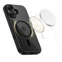 Tech-Protect MagPeak MagSafe CC калъф – iPhone 17 – Черен/Прозрачен