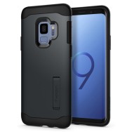 Spigen Slim Armor хибриден кейс с най-висока степен на защита за Samsung Galaxy S9, Metal Slate