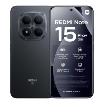 Смартфон Xiaomi Redmi Note 15 Pro+ 5G, 6.83 ", 512GB, Ram, 12GB, 200+8MP, Black