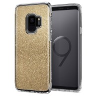Spigen Slim Armor хибриден кейс с най-висока степен на защита за Samsung Galaxy S9, Glitter Gold