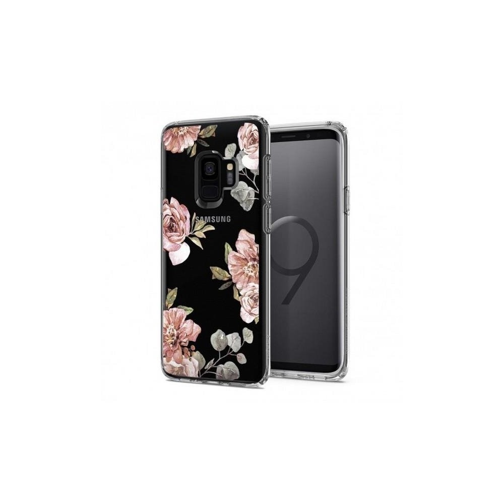 Spigen Liquid Crystal дизайнерски удароустойчив кейс за Samsung Galaxy S9, Blossom Flower