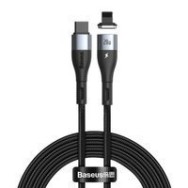 Кабел Baseus Zinc USB Type C - Lightning magnetic data charging cable Power Delivery 20 W 2 m black (CATLXC-A01)