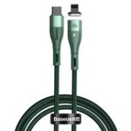Кабел Baseus Zinc USB Type C - Lightning magnetic data charging cable Power Delivery 20 W 1 m green (CATLXC-06)