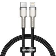 Кабел Baseus Cafule Series Metal Data USB Type C - Lightning Cable Power Delivery 20 W 0,25 m black (CATLJK-01)