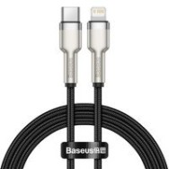 Кабел Baseus Cafule Series Metal Data USB Type C - Lightning Cable Power Delivery 20 W 1 m black (CATLJK-A01)