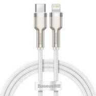 Кабел Baseus Cafule Series Metal Data USB Type C - Lightning Cable Power Delivery 20 W 1 m white (CATLJK-A02)