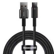 Кабел Baseus Tungsten USB - USB Type C cable 66 W (11 V / 6 A) Quick Charge AFC FCP SCP 2 m black (CATWJ-C01)