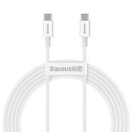 Кабел Baseus Superior USB Type C - USB  Type C cable Quick Charge / Power Delivery / FCP 100W 5A 20V 2m white (CATYS-C02)