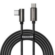 Кабел Baseus Legend Series Elbow Fast Charging USB Type C - USB Type C 100W 5A 2m black