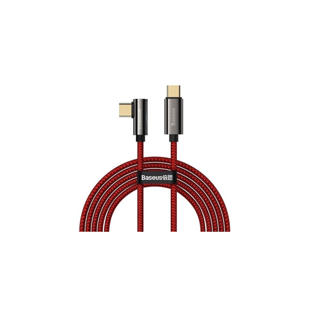 Кабел Baseus Legend Series Elbow Fast Charging USB Type C - USB Type C 100W 5A 2m red