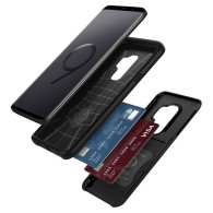 Spigen Slim Armor Cs хибриден кейс с най-висока степен на защита за Samsung Galaxy S9+ Plus, Black