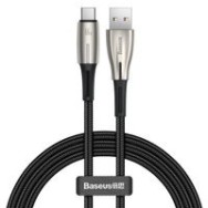 кабел
  Baseus Water Drop USB - USB Typ C cable 66 W (11 V / 6 A) Huawei SuperCharge
  SCP 1 m black (CATSD-M01)