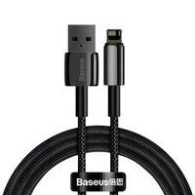 кабел
  Baseus Tungsten USB - Lightning cable 2,4 A 1 m black (CALWJ-01)
