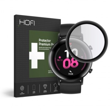 Стъклен протектор HOFI за Huawei Watch GT2, Black (42mm)