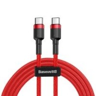 кабел
  Baseus Cafule Cable Durable Nylon Braided Wire USB-C PD / USB-C PD PD2.0 60W
  20V 3A QC3.0 2M red (CATKLF-H09)