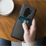 Spigen Slim Armor Cs хибриден кейс с най-висока степен на защита за Samsung Galaxy S9+ Plus, Black