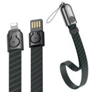 кабел
  Baseus Gold Collar lanyard Data Cable USB For Lightning 2.4A 35cm Stripe
  Black (CALJL-AW1)