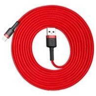 кабел
  Baseus Cafule Cable Durable Nylon Braided Wire USB / Lightning QC3.0 2A 3M
  red (CALKLF-R09)