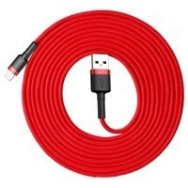 кабел
  Baseus Cafule Cable Durable Nylon Braided Wire USB / Lightning QC3.0 2A 3M
  red (CALKLF-R09)