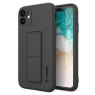 Калъф
  Wozinsky Kickstand Case flexible silicone cover with a stand iPhone 12 black