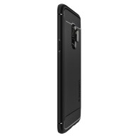 Spigen Rugged Armor удароустойчив силиконов (TPU) калъф за Samsung Galaxy S9, Matte Black