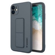 Калъф
  Wozinsky Kickstand Case flexible silicone cover with a stand iPhone 12 Pro
  Max navy blue