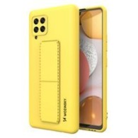 Калъф
  Wozinsky Kickstand Case flexible silicone cover with a stand Samsung Galaxy
  A42 5G yellow