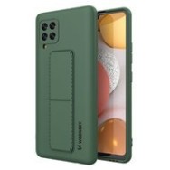Калъф
  Wozinsky Kickstand Case flexible silicone cover with a stand Samsung Galaxy
  A42 5G dark green
