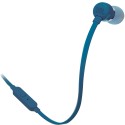 Аудио слушалки JBL T110, In-Ear, Микрофон, Син